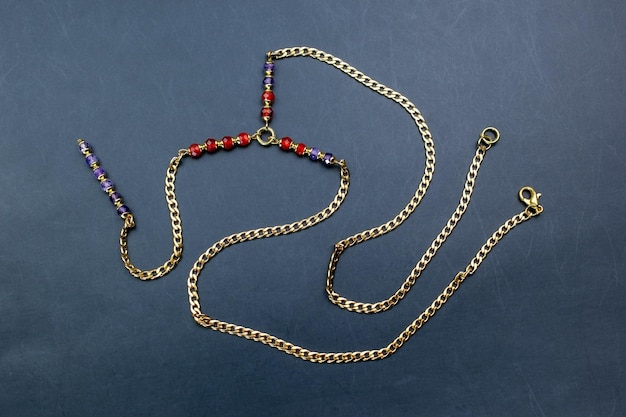 Necklace for women vintage jewelry concept promotional photo for an online jewelry store