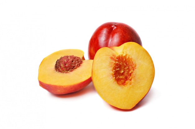 Nectarines isolated