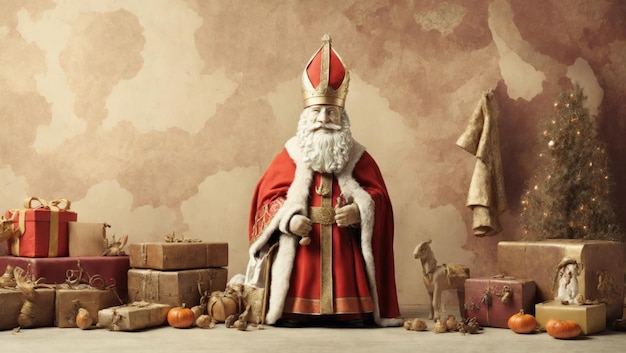 Nederlandse traditie Sint-Nicolaas Sinterklaas feest 5 december geschenken feest viering Dut