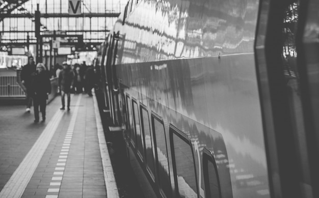 Nederlandse treinen op Amsterdam Centraal Station