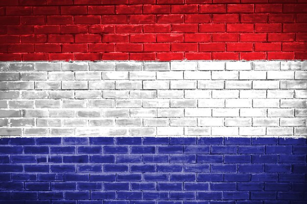 Nederlandse vlag muur textuur achtergrond