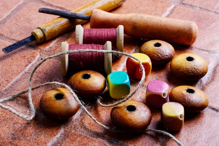 Photo needlework and beads