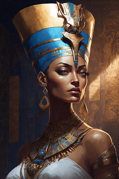 Неферети, великая египетская королева.