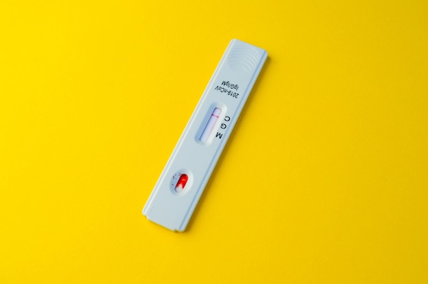 Photo negative test result by using rapid test for covid19 quick fast antibody point of care testing lab performing rapid diagnostic test for antibodies to detect presence of antigens covid19 disease