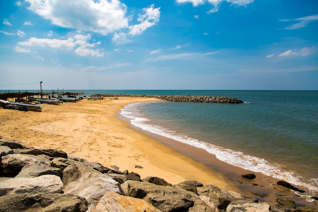 Negombo beach at Sri Lanka