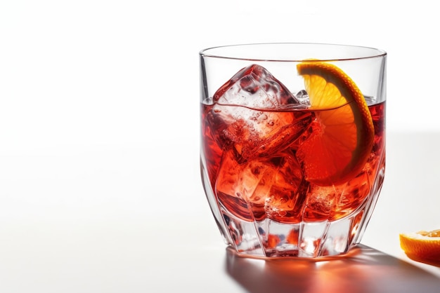 Foto negroni su sfondo bianco ia generativa