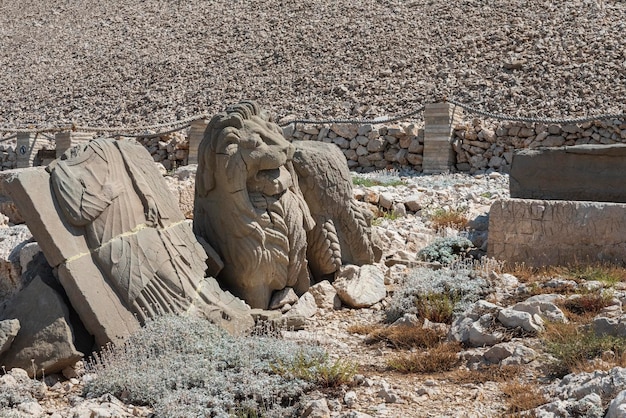 Nemrut mountain heads of Gods and kings of Commagene Kingdom Unesco World Heritage