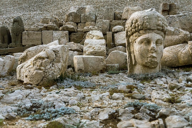 Nemrut mountain heads of Gods and kings of Commagene Kingdom Unesco World Heritage