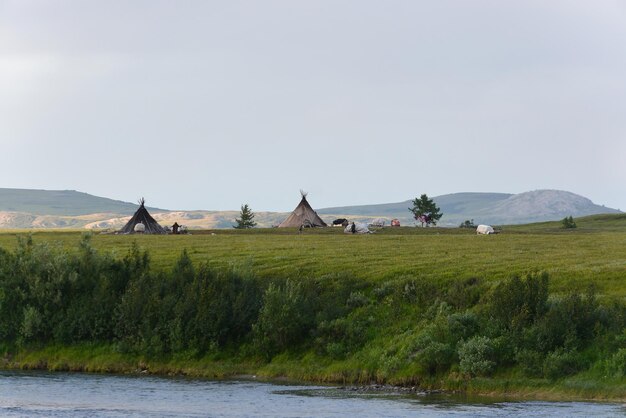 Nenets-kamp in Yamal