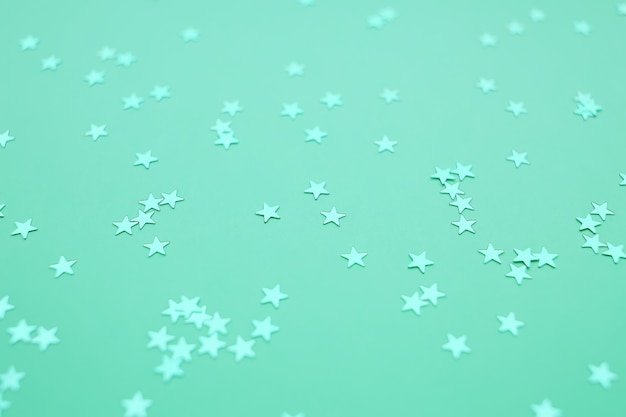 neo mint background with stars