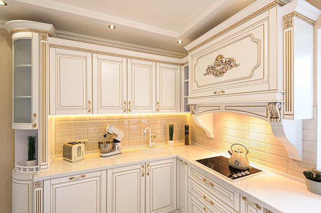 Neoclassic style luxury kitchen