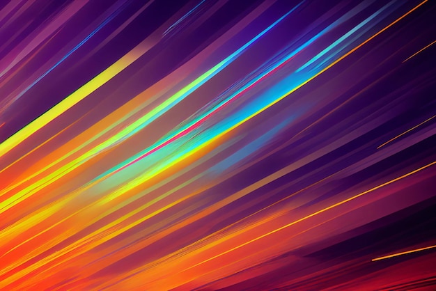 Neon abstract line background