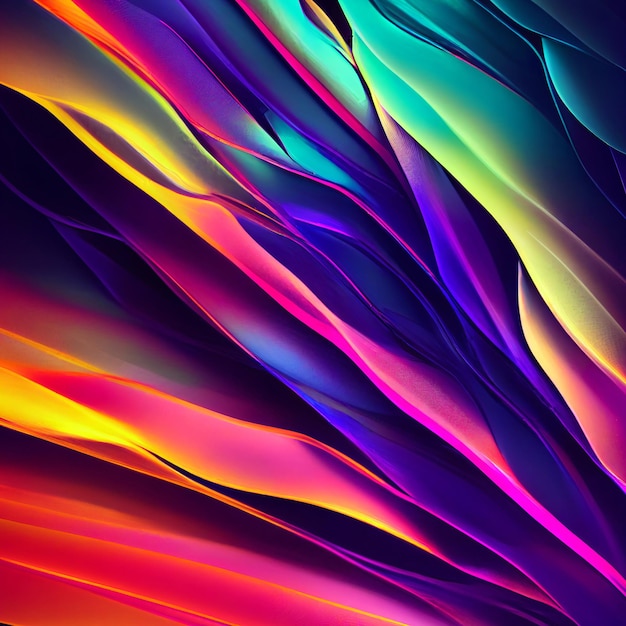 Neon abstract line background