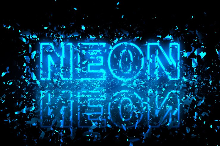 Neon abstracte illustratie als achtergrond