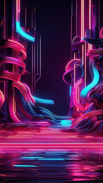 Neon achtergrond cyberpunk