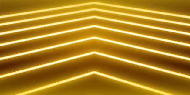 neon background effect yellow light