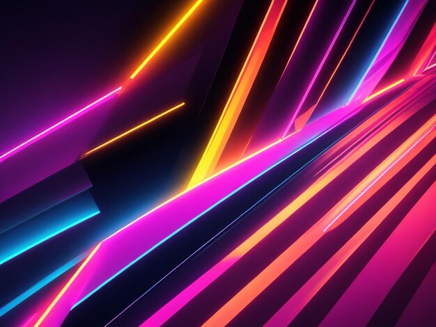 Neon background images collections cute wallpapers ai generated