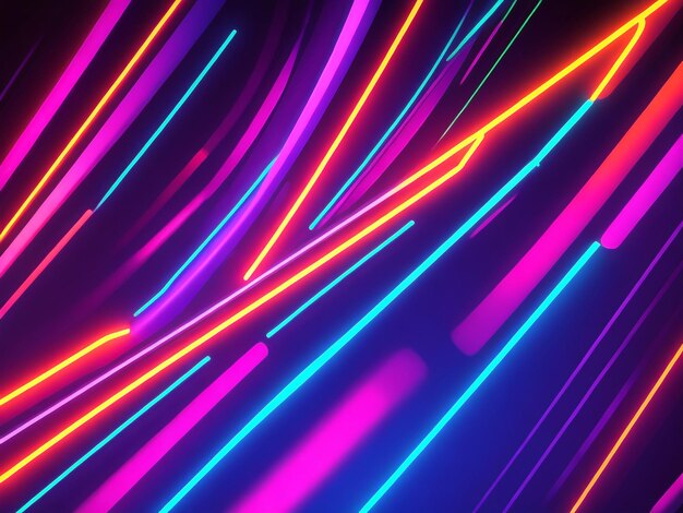 Neon background images collections cute wallpapers ai generated