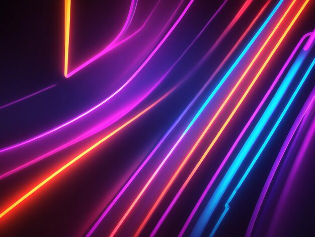 Neon background images collections cute wallpapers ai generated