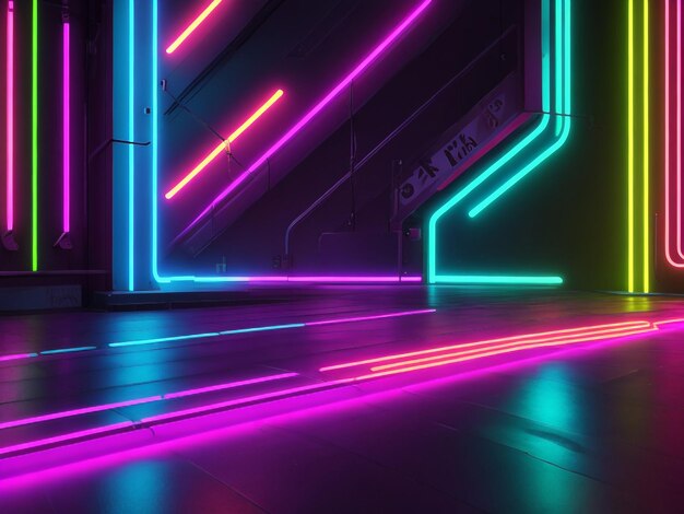 Neon background images collections cute wallpapers ai generated