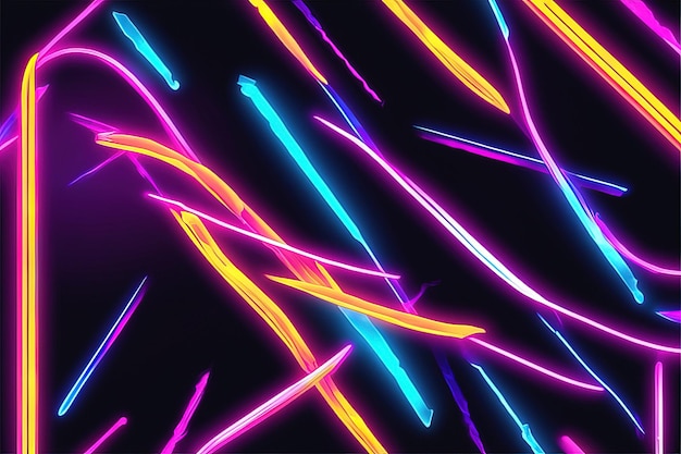 neon background with neon lines lights and linesneon background with neon lines lights and linesne