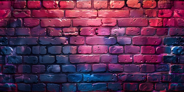 neon bakstenen muur Stralende Ruby kleur naadloze achtergrond Concept Neon Kleuren Bakstenen muur Radiante Ruby Naadloze achtergronden