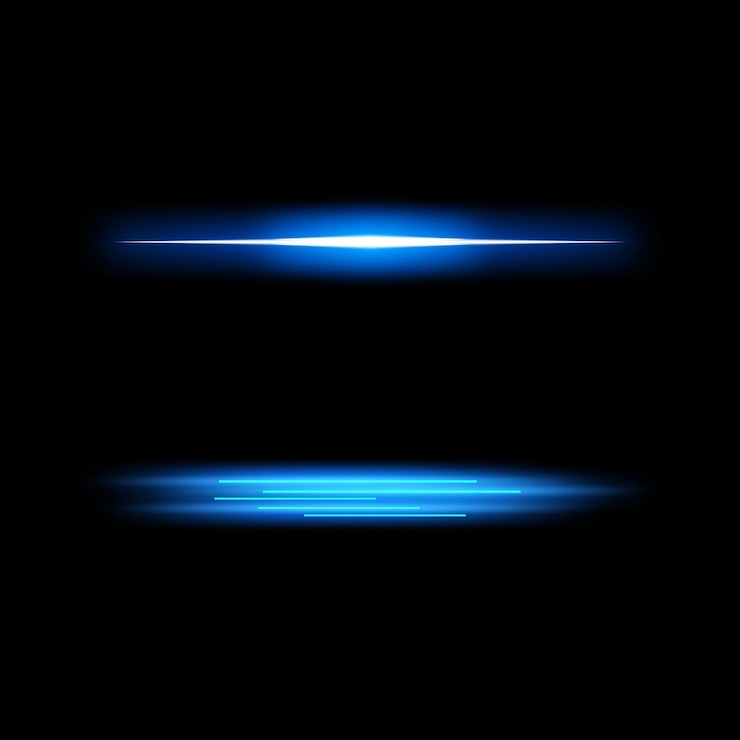 Photo neon blue glowing frame isolated on black background vector illustration