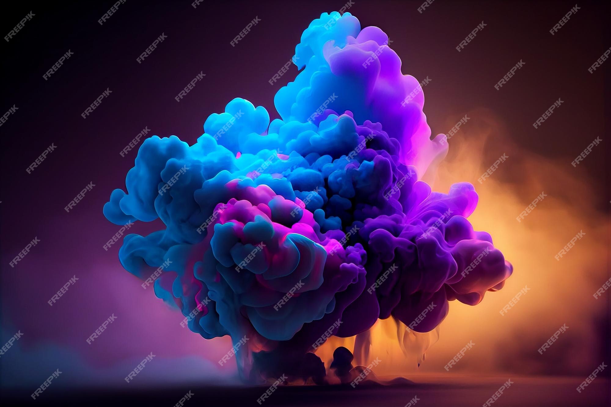 Puff of Smoke in Neon Tones, Abstract Art, Colored Steam Background, Smoke  Cloud Swirl Pattern, Bright Vivid Colors. Stock Illustration - Illustration  of mystical, tones: 280149966