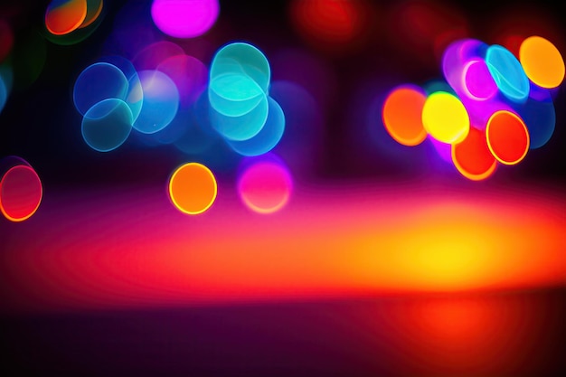 Neon bokeh background