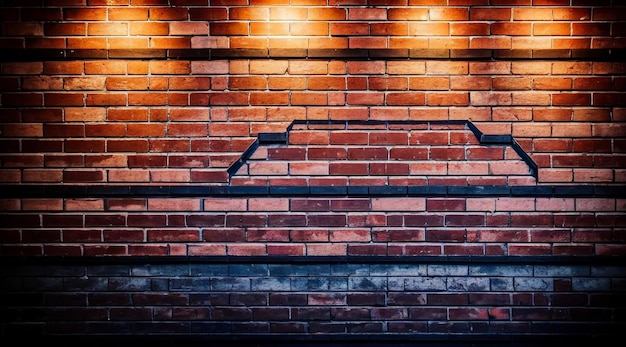 neon brick wall background