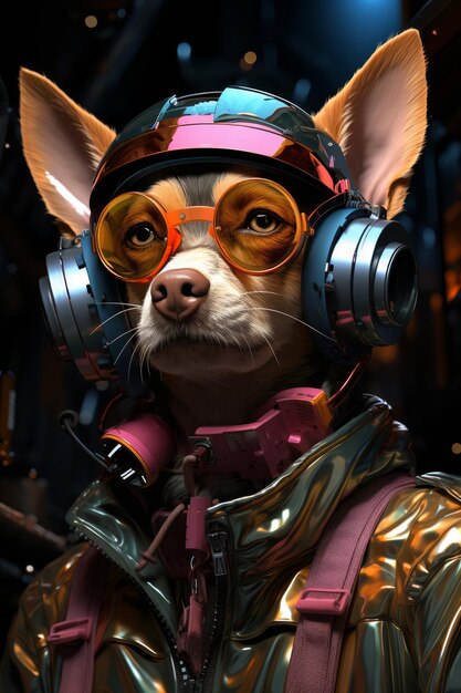 Neon Chi Cyberpunk Chihuahua