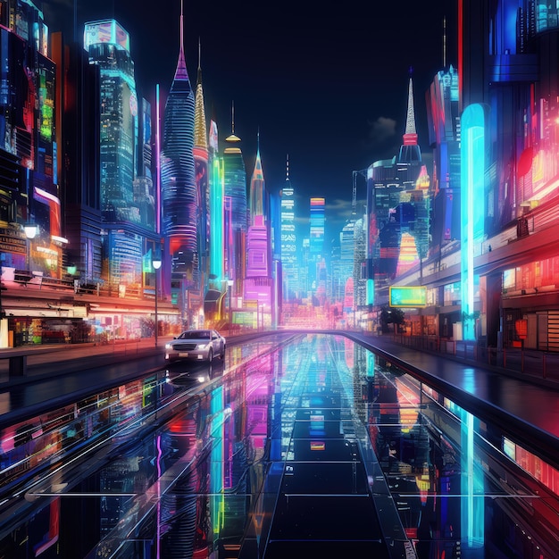 neon city