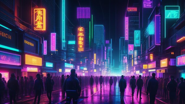 Neon Cityscape