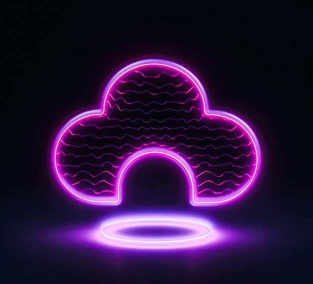 neon cloud sign