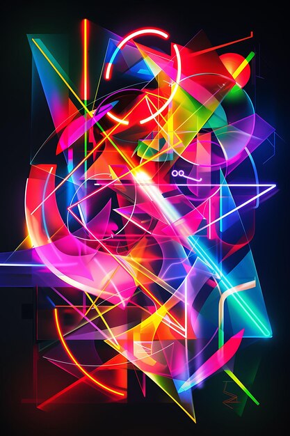 Neon Collage Creative Fusion of Collage Art Y2K Shape Digital Elements and Vibrant Imagery Clipart