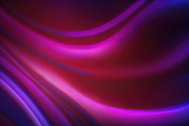 A neon colored background smooth curves in texturing modern lighting On a dark ridged abstract overlay with a defocused gradient of vibrant pink purple and blue colors