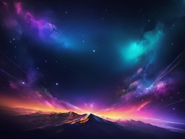 neon colorful night background