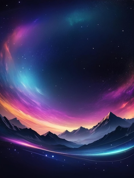 neon colorful night background