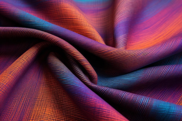 Неоновые цвета льняного материала абстрактный фон Текстурированная структура фона