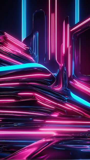 neon cyberpunk background