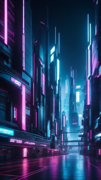 Neon cyberstad