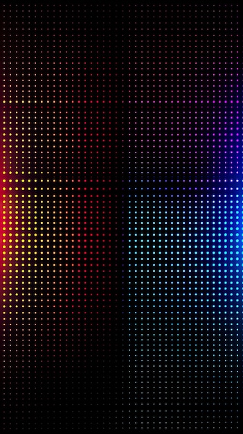 Neon dot matrix background with vibrant mint green and magenta AI generative