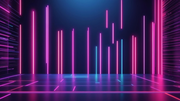 Neon Dreamscape Abstract Wallpaper with Modern Aesthetic