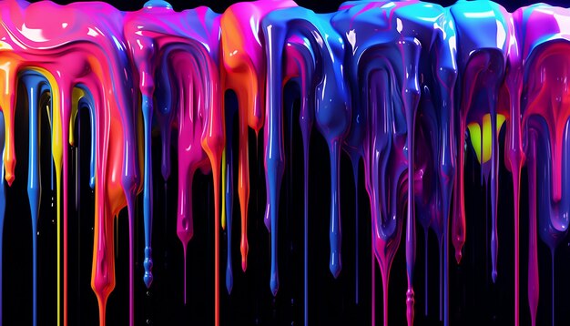 Photo neon drippy abstract background 8k quality wallpaper