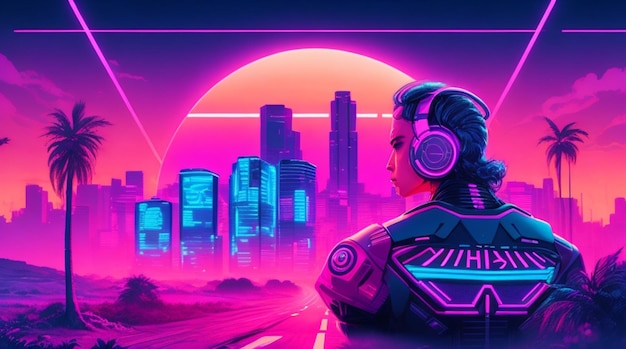 Neon droomscape