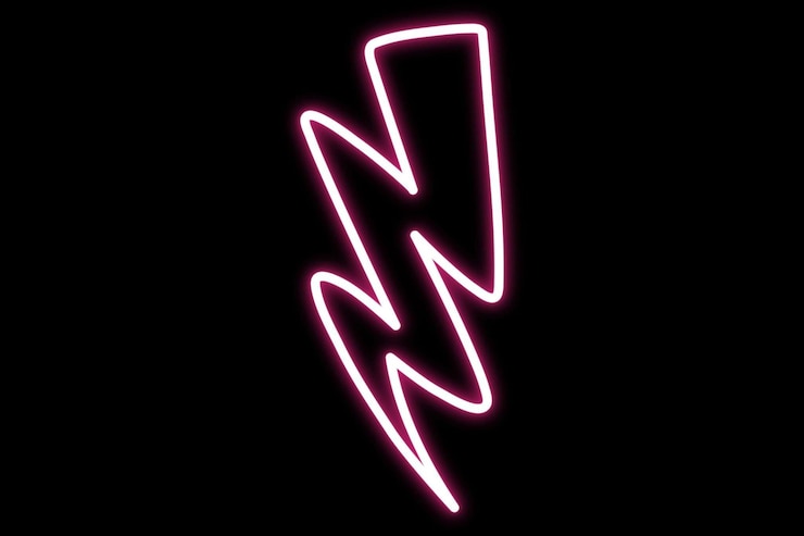 Foto neon-elementen