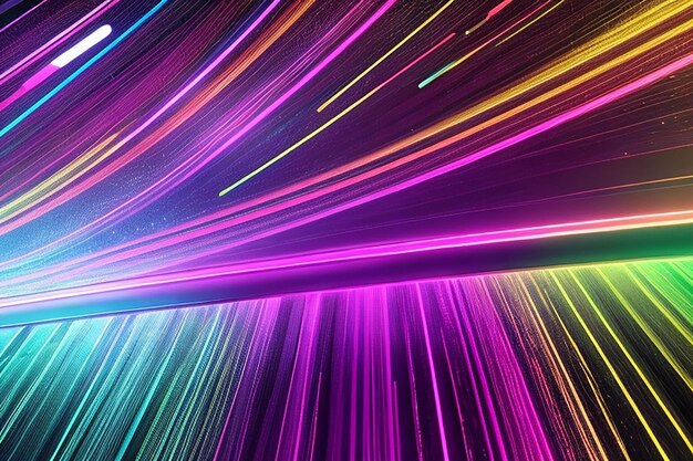 Neon fiber optic lines abstract texture background abstract speed lines technology background