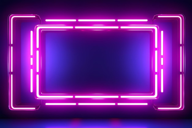 neon frame background neon abstraction glowing futuristic