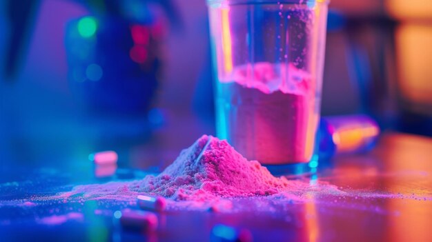 Neon Glow Supplement Fitness and Energy