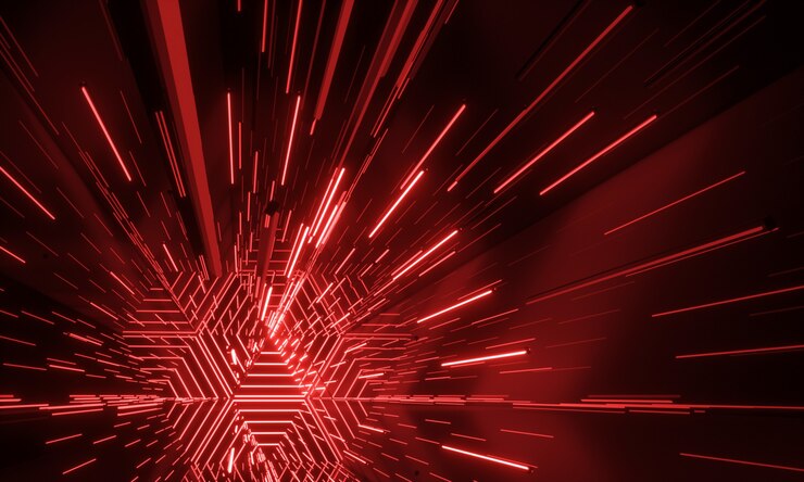 Photo neon glowing scifi futuristic background d rendering